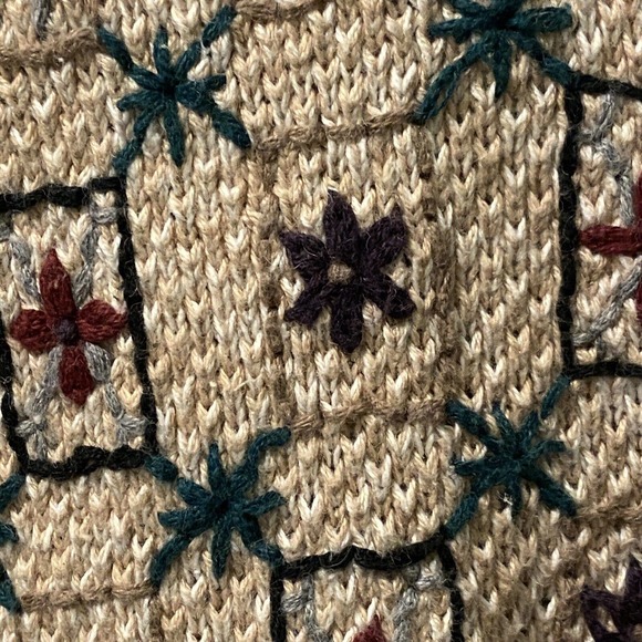 Paul‎ Harris Design Vintage Cardigan Sweater Size Large Button Down Warm Winter - Picture 11 of 11